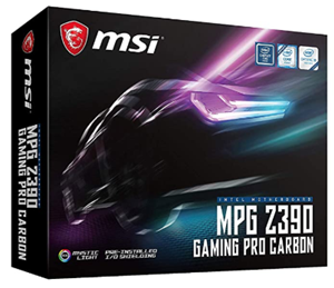Msi mpg z390 gaming pro carbon motherboard