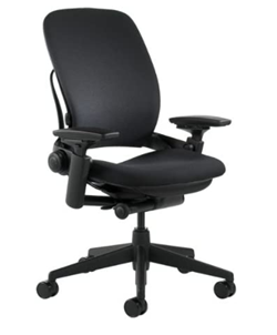 steelcase leap fabric office chair for back pain